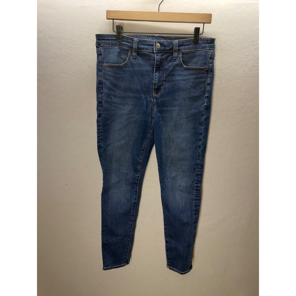 American Eagle High-Rise Jegging Women 12S Blue Next Level Stretch 3524